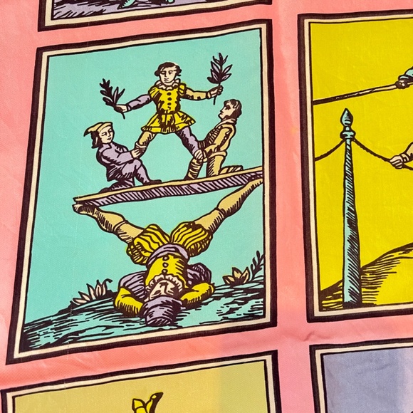 Brooke Cadwallader Carnival Mid-Century Era Silk Scarf, 1947-1950 - Picture 10 of 13